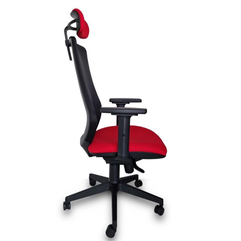 OfiElche-Sillas operativas-SILLA ODIN RESPALDO MALLA CON CABEZAL SIN BRAZOS