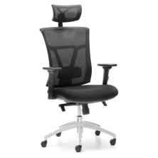 OfiElche-Sillas operativas-SILLA ANKARA CON BRAZOS REG. Y BASE ALUMINIO