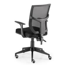 OfiElche-Sillas operativas-SILLA ROMA RESPALDO MALLA REGULABLE EN ALTURA, CON BRAZOS FIJOS