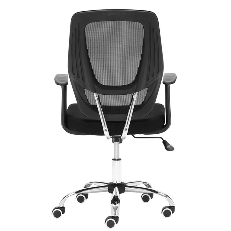 OfiElche-Sillas operativas-SILLA GENOVA RESPALDO MALLA CON BRAZOS FIJOS