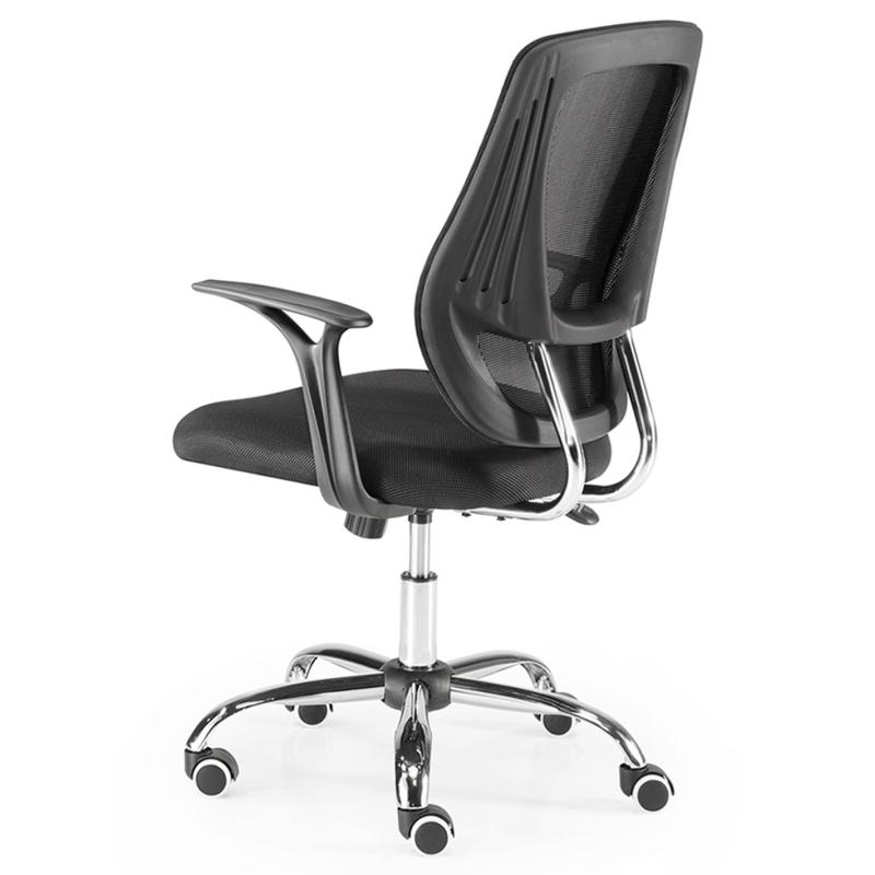 OfiElche-Sillas operativas-SILLA GENOVA RESPALDO MALLA CON BRAZOS FIJOS