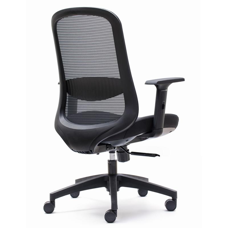 OfiElche-Sillas operativas-SILLA LIMA RESPALDO MALLA CON BRAZOS REGULABLES