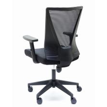 OfiElche-Sillas operativas-SILLA TIRANA NEGRO RESPALDO MALLA CON BRAZOS REGULABLES