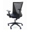 OfiElche-Sillas operativas-SILLA TIRANA NEGRO RESPALDO MALLA CON BRAZOS REGULABLES