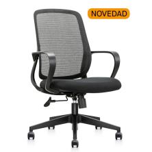 OfiElche-Sillas operativas-SILLA CIRCLE RESPALDO MALLA CON BRAZOS FIJOS