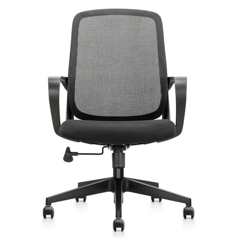 OfiElche-Sillas operativas-SILLA CIRCLE RESPALDO MALLA CON BRAZOS FIJOS