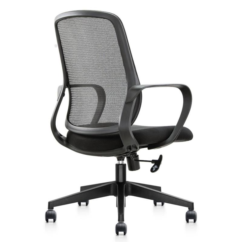 OfiElche-Sillas operativas-SILLA CIRCLE RESPALDO MALLA CON BRAZOS FIJOS