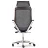 OfiElche-Sillones de direccion-SILLON TOKIO CROMADO CON BRAZOS FIJOS Y CABEZAL