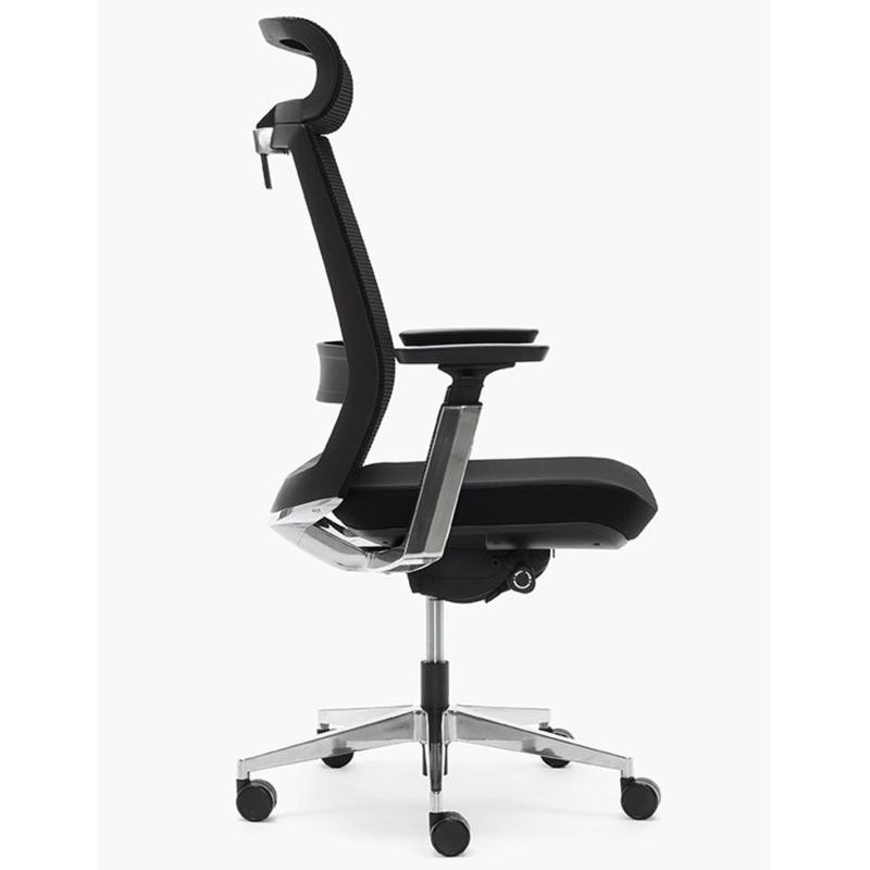 OfiElche-Sillones de direccion-SILLON TORONTO MALLA SYNCRO CON CABECERO Y DESPLAZAMIENTO DE ASIENTO