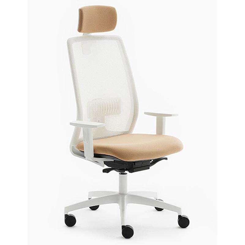 OfiElche-Sillas operativas-SILLA NEW LIGHT RESPALDO MALLA BRAZOS REGULABLES 2D