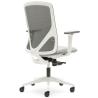 OfiElche-Sillas operativas-SILLA LYON BLANCA CON BRAZOS REG. SOPORTE LUMBAR BIZONA