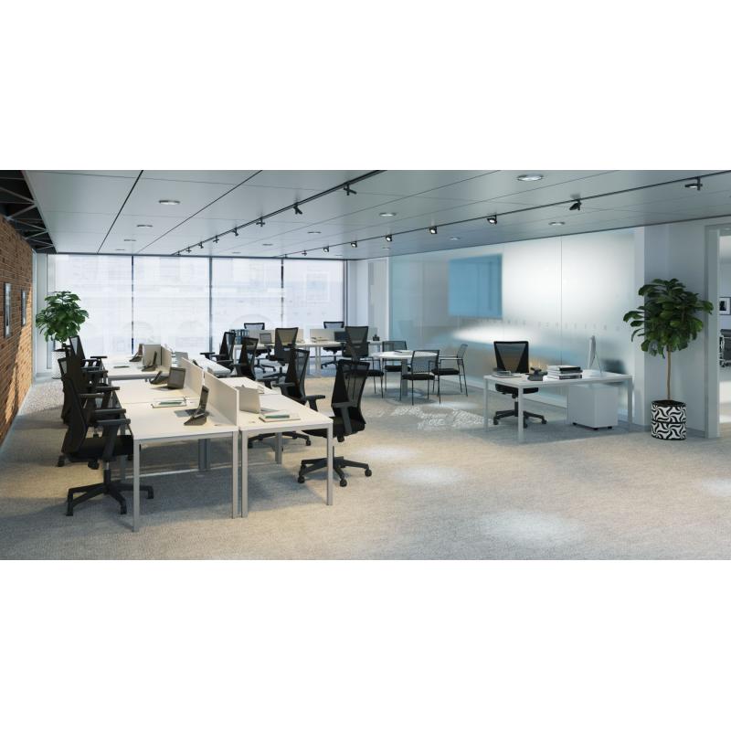 OfiElche-MESAS OPERATIVAS-MESA EURO 5100 FONDO 80Cm. CON PASACABLES