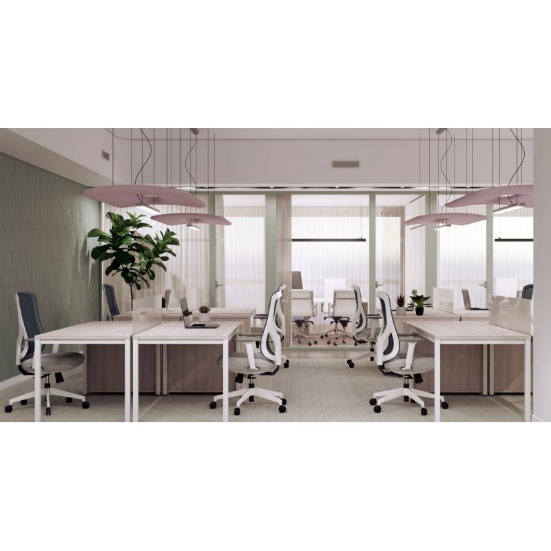 OfiElche-MESAS OPERATIVAS-MESA EURO 5100 FONDO 80Cm. CON PASACABLES