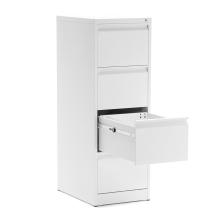 OfiElche-ARMARIOS Y ARCHIVADORES-ARCHIVADOR METALICO 4 CAJONES DENVER BLANCO