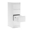 OfiElche-ARMARIOS Y ARCHIVADORES-ARCHIVADOR METALICO 4 CAJONES DENVER BLANCO