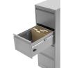 OfiElche-ARMARIOS Y ARCHIVADORES-ARCHIVADOR METALICO 4 CAJONES DENVER BLANCO