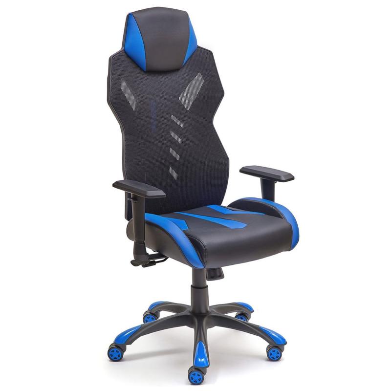 OfiElche-Sillas Gaming-SILLA GAMING GALAXY AZUL/NEGRO